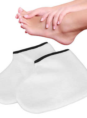 2pcs Paraffin Wax SPA Booties White Paraffin Wax Therapy