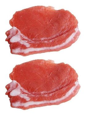 2Pcs Fake Cooked Fresh Pork Simulation Lifelike