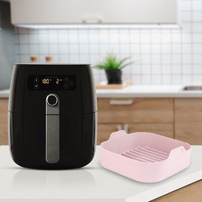 Silicone Air Fryer Pans with 2pcs Gloves Oven Baking Tray