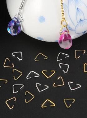 20-100pcs 6x10mm Metal Iron Triangle Clasps Buckle For DIY E