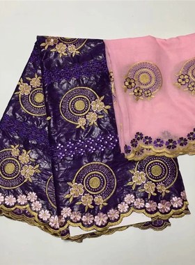 2019 New arrival Stone african Bazin riche fabric with emb