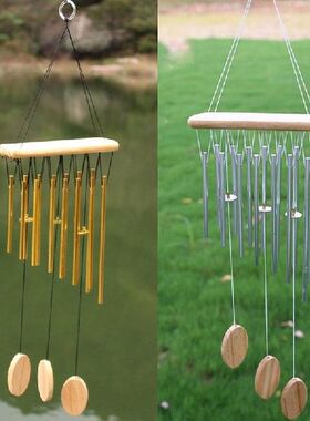 Solid Tube Logs Solid Wind Chimes Idyllic Metal Bells Music