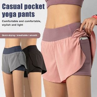 Women Sport Running Shorts Quick Dry High Elasticity Double