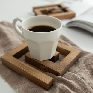 Natural Heat-Resistant Wooden Placemat, Wooden Coaster
