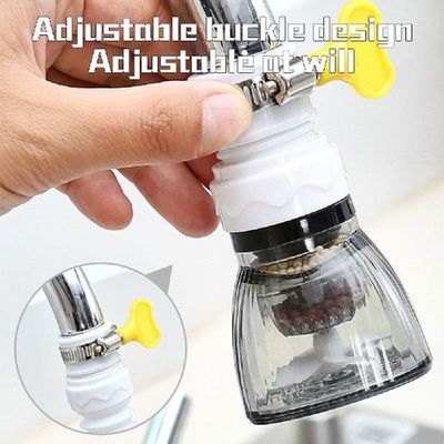 Faucet Filter 360° Rotatable Splash-Proof Adjustable