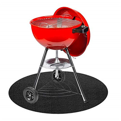 Round Grill Mat Floor Protective Pads BBQ Grill Mats For