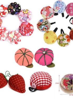 1Pc Pumpkin Ball Shaped DIY Craft Needle Pin Cushion Holder