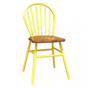 dining back iron sword loft American chair furniture simple
