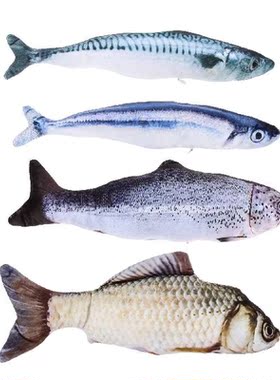 Fishcatcatnip Interactive Kitten Flopping Plush Realistic