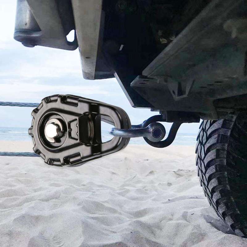 Portable 1pc RC Car Winch Pulley Black Tow Rope Winch Snatch
