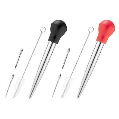 Silicone Suction Bulb Stainless Steel Turkey Baster with