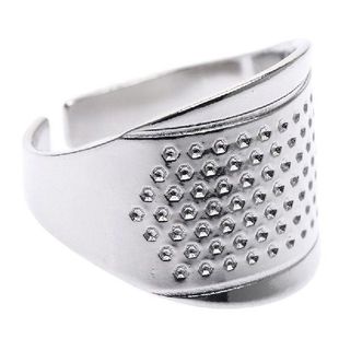 1pc/pack Household Sewing DIY Tools Silver Ring Thimble
