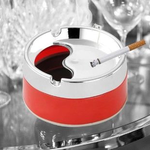 Useful Ash Tray Rotatable Lid 4 Slots Smoky Free Smooth