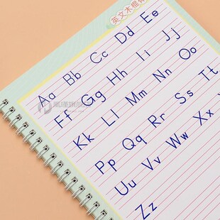 26 English Letters Practice Copybook Words Children's Bo