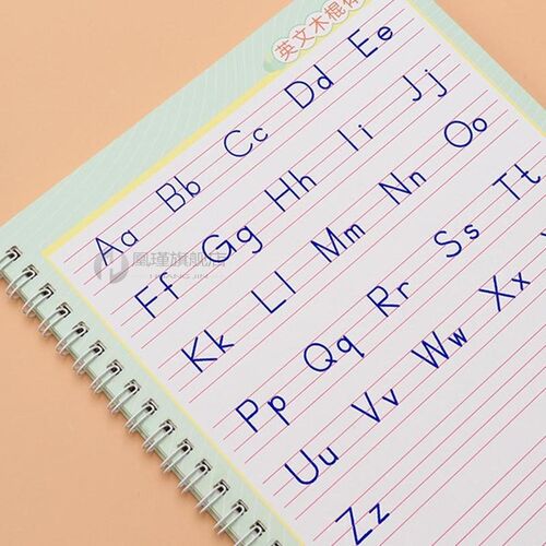 26 English Letters Practice Copybook Words Children's Bo