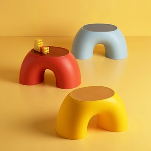 Plastic Low Baby Bathroom Bench Stool Small Household
