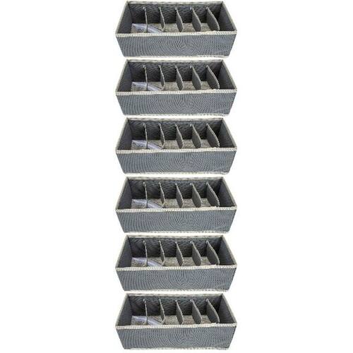 6  Fabric Houseware Underwears Organizer Socks Organizer