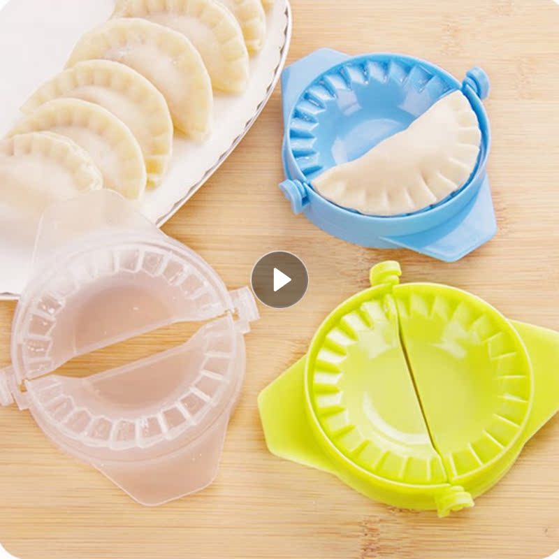 DIY Plastic Dumpling Mold Dough Press Gadgets For Cooking Du