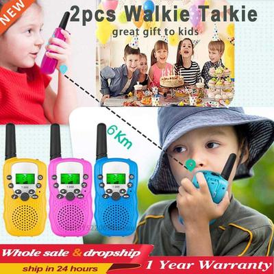 Kids Walkie Talkie 2PCS celular Handheld Transceiver Highlig