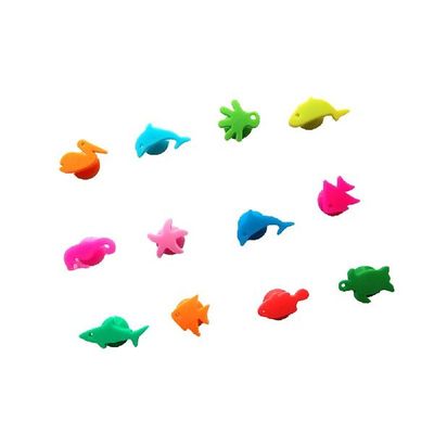 24pcs Silicone Glass Markers Sea Animals and Land Animals