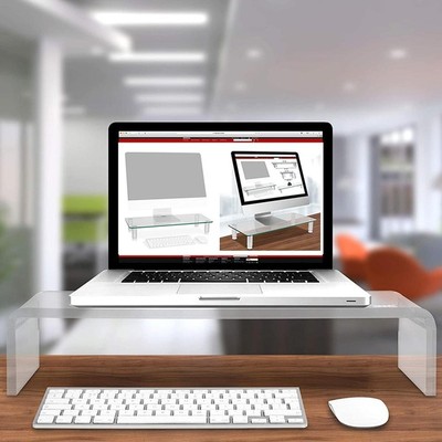 New Premium Acrylic Computer Monitor Stand Neck Protection M