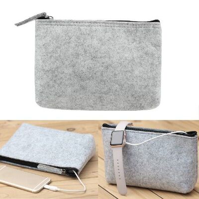 Felt Pouch Home Storage Bag Travel Gadget Organizer Bags