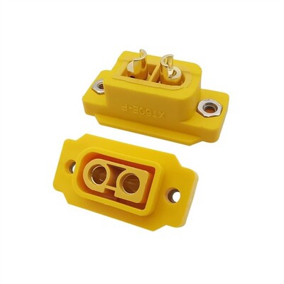 3Pcs XT60E Female Plug Connector Brass Gold-Plated/Ni-Plated