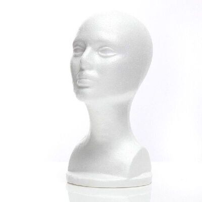 Styrofoam Mannequin Foam Head Model Glasses Hat Wig Display