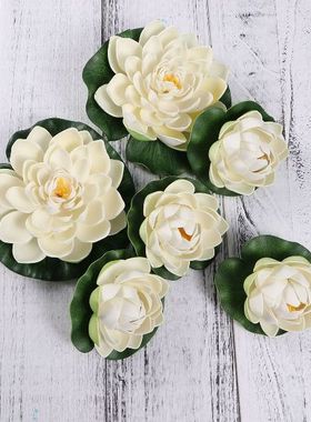 Artificial Floating Lilies- Pond Plants- 4 Inch& 7 Inch