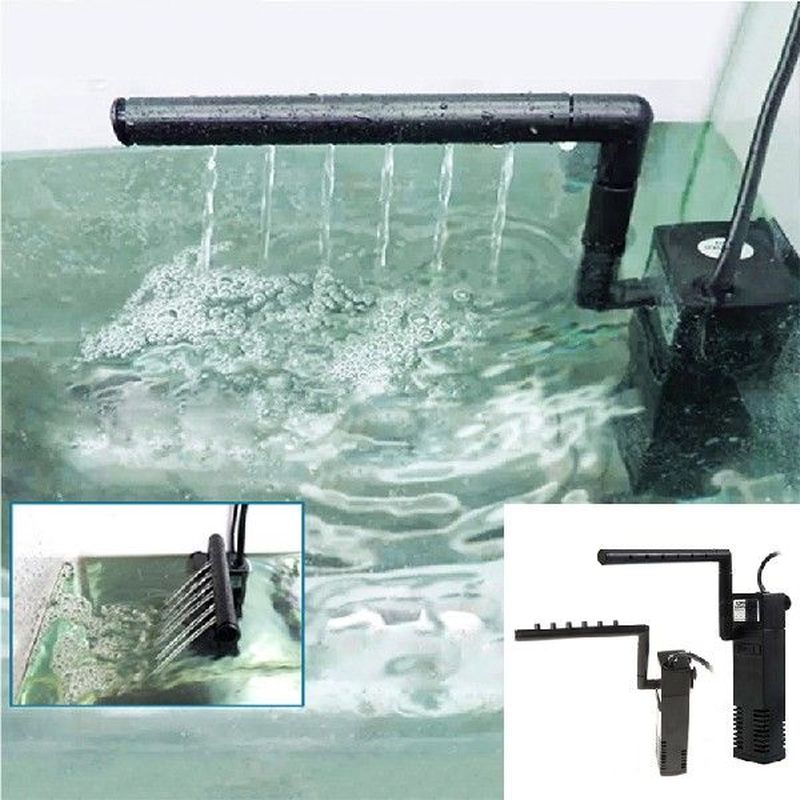 Internal 3-in-1 Aquarium Filter Adjustable Turtle Tank