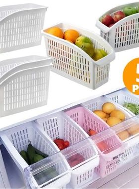 Kitchen Refrigerator Organizer Basket Container Drawner