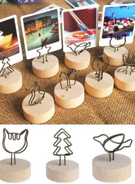 Artikel Dekorasi Bundar Kreatif Kayu Besi Bingkai Foto