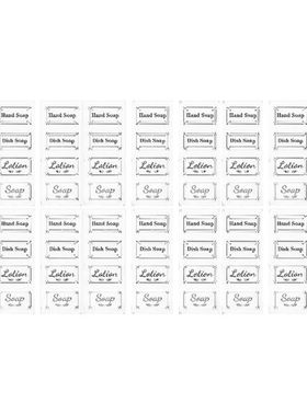 Labels Soap Stickers Bottle Label Bathroom Dispenser
