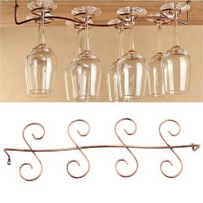 Practical Wine Glass Rack Stemware Hanging Under Cabinet