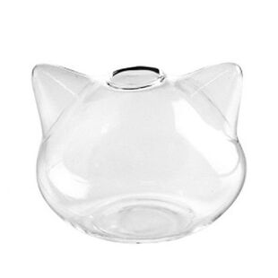 Vas Kaca Bentuk Kucing Vas Bunga Tanaman Hidroponik