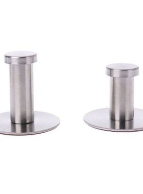 Stainless Steel Round Tanpa Pengeboran Diri Perekat Dinding