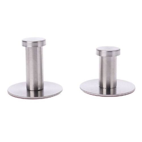 Stainless Steel Round Tanpa Pengeboran Diri Perekat Dinding