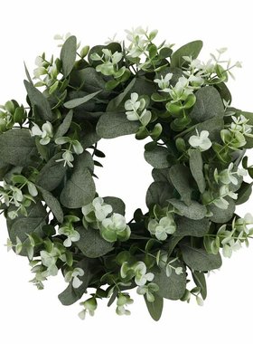 Garland Door Knocker Simulation Grass Ring Door Decoration