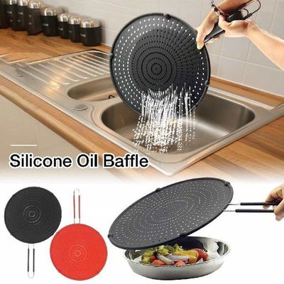 Silicone Splatter Guard Nonstick Oil Grease Pan Lid