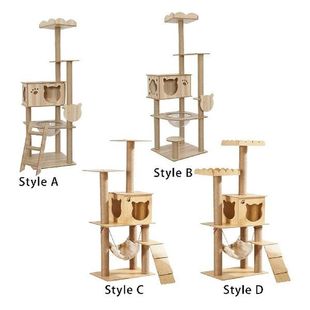 Cat House Play Structure Multi Layer Platform Cat Shelter