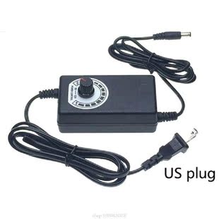 Adaptor Dapat Disesuaikan 3V-12V dengan Tampilan Konverter