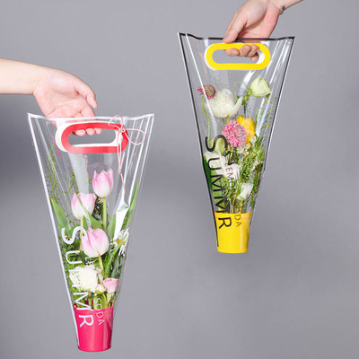 New Rainbow Transparent Flower Packing Box Pvc Flower
