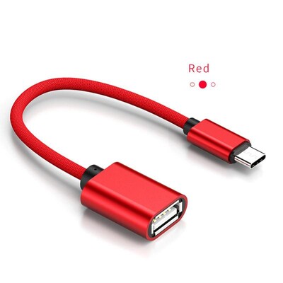 Type c/Micro USB Male Host To USB Female OTG Cable Adapter