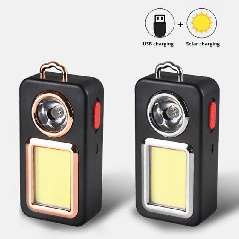 Portable Mini LED Flashlight USB Rechargeable Work Light