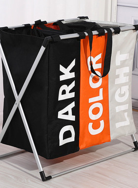 Collapsible Cloth Laundry Basket Hamper Sorter Basket Bin Fo