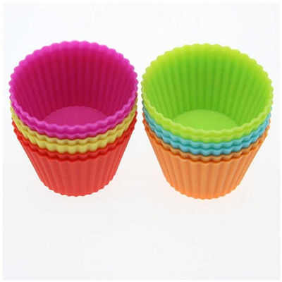 12Pcs Silicone Cupcakes tool Muffin Cases Cupcake Liner Baki