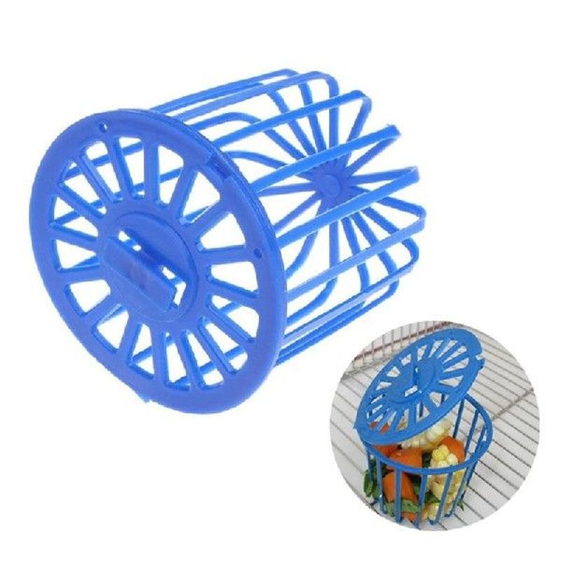 1 Pcs Pet Bird Parrot Feeder Cage Fruit Vegetable Holder