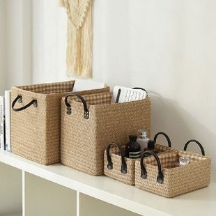 Laundry Woven Foldable Basket Baskets Dirty Storage