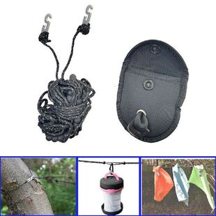 Portable Clothesline Windproof Clothes Rope Drying Rack