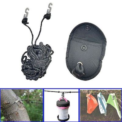 Portable Clothesline Windproof Clothes Rope Drying Rack